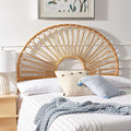 SAFAVIEH Home Collection Faris Natural Rattan Arched Full Size Headboard