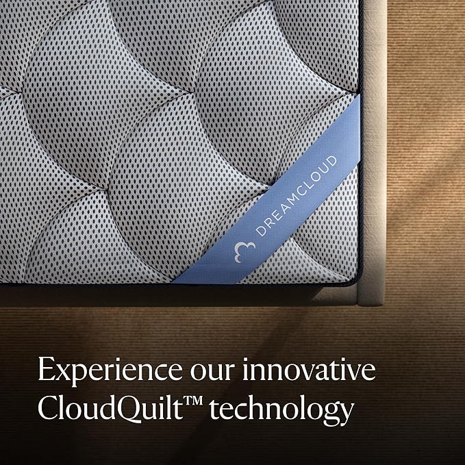 DreamCloud Premier 13" King Mattress - Memory Foam (New Version) - 365 Night Trial - Fiberglass Free - Forever Warranty - Mattress in a Box - CertiPUR-US® Certified