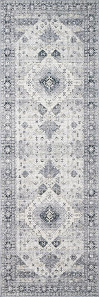Loloi Skye Collection SKY-02 Silver/Grey 7' x 9' Oval Area Rug