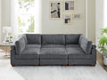 VANOMi Large Modular Sectional Sofa, Oversized Couch with Ottoman, Cloud Couch Deep Seat Sofa with Thick Cushion, Convertible Sectional Couches for Living Room Office Apartment