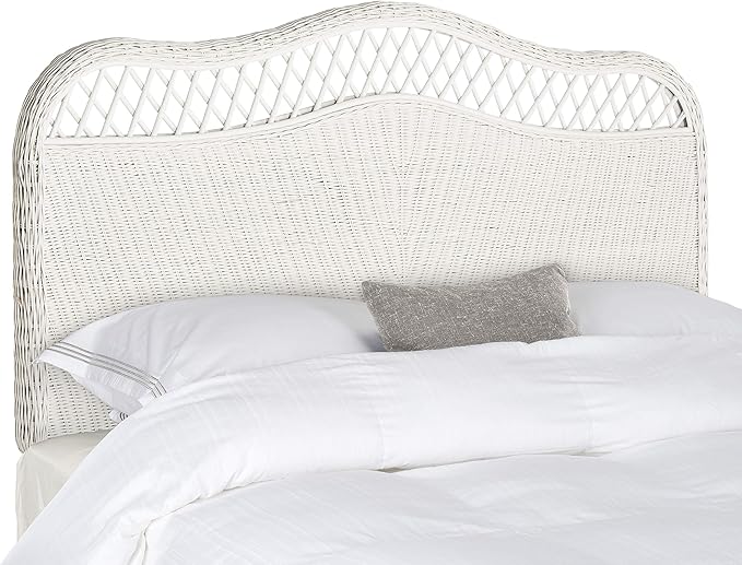 Safavieh Home Collection Sephina White Rattan Headboard (Full)
