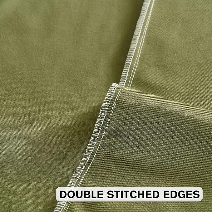 FUTEI Moss Green Velvet Throw Pillow Covers 18x18 Inch Set of 2,Soft Embossed Leaf-Relief Textured Cushion Cases,Natural Home Decor for Couch Living Room