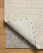 Loloi Magnolia Home by Joanna Gaines Henley Collection HNY-01 Ivory/Silver 2'-3" x 3'-9" Accent Rug
