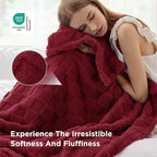 Bedsure GentleSoft King Size Blanket for Bed - Super Soft Cozy Blankets for Women Men Girls, Large Fuzzy Fleece Throw for Bedroom Decor, Red,108x90 Inches