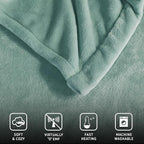 Beautyrest Heated Electric Blanket for Cold Weather, Fast Heating Heated Blanket, Auto Shut Off, Virtually Zero EMF, Multi Heat Setting, UL Certified, Aqua King (90 inx100 in)