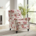 Recliner Chair, Modern Pushback Armchair with Adjustable Backrest & Footrest for Bedroom, Living Room (Pattern Floral,Set of 1)