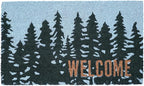 KAF Home - 17 x 30 Coir Doormat - Welcome Pine Trees