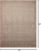 Loloi Angela Rose Aubrey Collection AUB-04 Blue/Terracotta 3'-9" x 5'-6", .19" Pile Height, Accent Rug