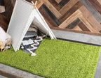 Unique Loom Solid Shag Collection Area Rug (10' x 13' Rectangle, Grass Green)