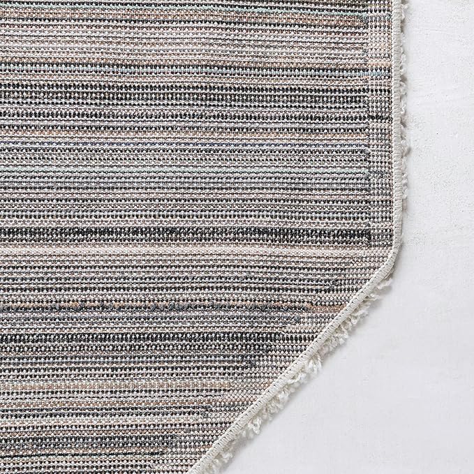 Unique Loom Solid Shag Collection Area Rug (8' Octagon, Snow White)