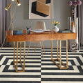 RUGGABLE x Jonathan Adler Machine Washable Modern Area Rug – Op Art Charcoal 6x9, Stain-Resistant, Non-Slip – Medium Rugs for Living Room, Bedroom, Hallway, Entryway & Office–with Standard Pad