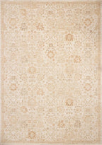 Loloi Chris Loves Julia Palma Collection PLM-04 Natural/Spice 6'-3" x 9'-6" Area Rug Vintage Style Boho Living Room Bedroom Carpet