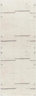 Livabliss x Becki Owens Rivi Moroccan Runner Area Rug, 2'7" x 7'3", Cream/Charcoal