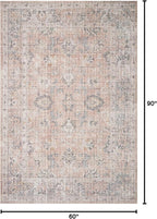 Loloi II Skye Collection SKY-01 Blush/Grey 5'-0" x 7'-6" Area Rug