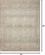 Loloi Angela Rose Aubrey Collection AUB-03 Jade/Natural 3'-9" x 5'-6", .19" Pile Height, Accent Rug