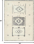 Livabliss x Becki Owens Solana Medallion Area Rug, 5'3" x 7', Taupe/Cream