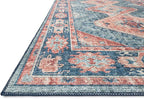 Loloi II Skye Collection SKY-03 Turquoise/Terracotta 5'-0" x 7'-6" Area Rug