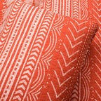 Lush Decor Hygge Geo Pattern Striped 3 Piece Quilt Bedding Set, Full/Queen, Burnt Orange