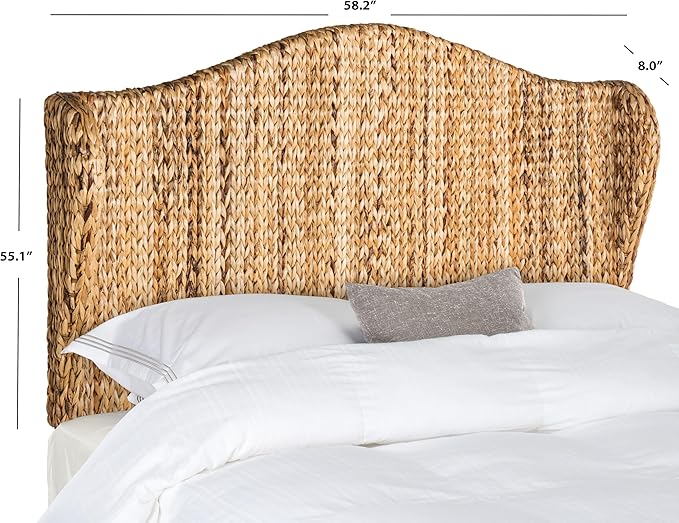 SAFAVIEH Home Collection Nadine Natural Winged Headboard, Full