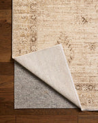 Loloi Chris Loves Julia Palma Collection PLM-06 Natural/Smoke 3'-6" x 5'-6" Fringe Accent Rug Vintage Style Boho Living Room Bedroom Carpet