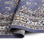 Home Dynamix Premium Sakarya Traditional Medallion Border Area Rug, Country Blue, 5'2"x7'4" Rectangle