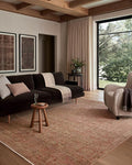 Loloi Amber Lewis Molly Collection MOL-09 Brick/Bark 5'-3" x 7'-9" Low Pile Area Rug