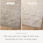 Loloi Amber Lewis Alie Collection ALE-05 Gold/Beige 2'-7'' x 12'-0'', .13'' Pile Height, Runner Rug
