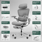 HINOMI H2 Pro Premium Ergonomic Office Chair - Comfy Home Office Desk Computer Chair with Adjustable Back Support, Swivel Wheels, Flip-up Arms, Comfortable Mesh Seat for Desk Work (Pink)