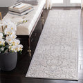 SAFAVIEH Reflection Collection Runner Rug - 2'3" x 6', Light Grey & Cream, Non-Shedding & Easy Cleaning, Ideal for Living Room, Bedroom (RFT665C)