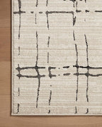 Loloi Darby Collection DAR-06 Sand/Dk. Grey 6'-7" x 9'-3" Area Rug
