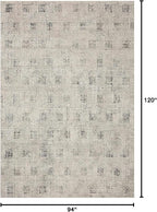 Loloi Kamala Collection KAM-01 Grey/Graphite 7'-10" x 10' Area Rug