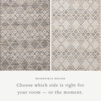 Loloi Angela Rose Rivers Collection RIV-01 Denim/Ivory 5'-0" x 7'-6" Reversible Area Rug