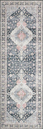 Loloi II Skye Collection SKY-02 Charcoal/Multi 5'-0" x 7'-6" Area Rug