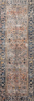 Loloi Chris Loves Julia Jules Collection JUL-02 Terracotta/Multi 2'-3'' x 3'-9'', .13" Pile Height, Accent Rug