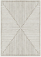 RUGGABLE x Jonathan Adler Machine Washable Modern Area Rug – Inkdrop Camel & Ivory 5x7, Stain-Resistant, Non-Slip – Medium Rugs for Living Room, Bedroom, Hallway, Entryway & Office–with Cushioned Pad