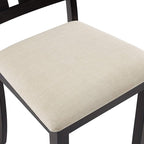 Crosley Furniture Hayden Modern Farmhouse Slat Back Wood Dining Chairs Set of 2, Slate/Crème