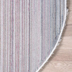 Unique Loom Solid Shag Collection Area Rug (8' x 10' Oval, Snow White)