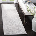 SAFAVIEH Reflection Collection Runner Rug - 2'3" x 12', Light Grey & Cream, Non-Shedding & Easy Cleaning, Ideal for Living Room, Bedroom (RFT668G)
