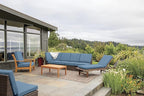 Classic Accessories Ravenna 42 x 18 x 3 Inch Bench/Settee Cushion, 1 Count (Pack of 1), Empire Blue, Patio Loveseat Cushion