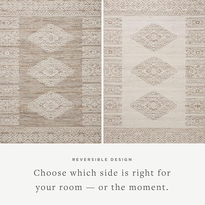 Loloi Angela Rose Rivers Collection RIV-05 Lilac/Ivory 8'-6" x 11'-6" Reversible Area Rug