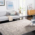 SAFAVIEH Area Rug 9x12 - Reflection Collection - Large - Dark Grey & Cream, Non-Shedding & Easy Cleaning, Ideal for Living Room, Bedroom, Dining Space (RFT665B)