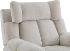 CHITA Oversized Power Recliner Chair with Bluetooth Speakers for Adults, Lay Flat Recliner with Power Lumbar Support, Manual Winged Headrest and USB & Type-C Charging Ports, Taupe