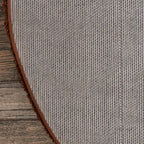 Unique Loom Solid Shag Collection Area Rug (7' 1" Round, Chocolate Brown)