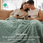 Bedsure GentleSoft Twin Blanket for Bed - Super Soft Cozy Blankets for Women Men Girls, Cute Fuzzy Fleece Throws for Bedroom Couch, Sage Green, 60x80 Inches