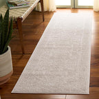 SAFAVIEH Reflection Collection Runner Rug - 2'3" x 12', Cream & Ivory, Non-Shedding & Easy Cleaning, Ideal for Living Room, Bedroom (RFT665D)
