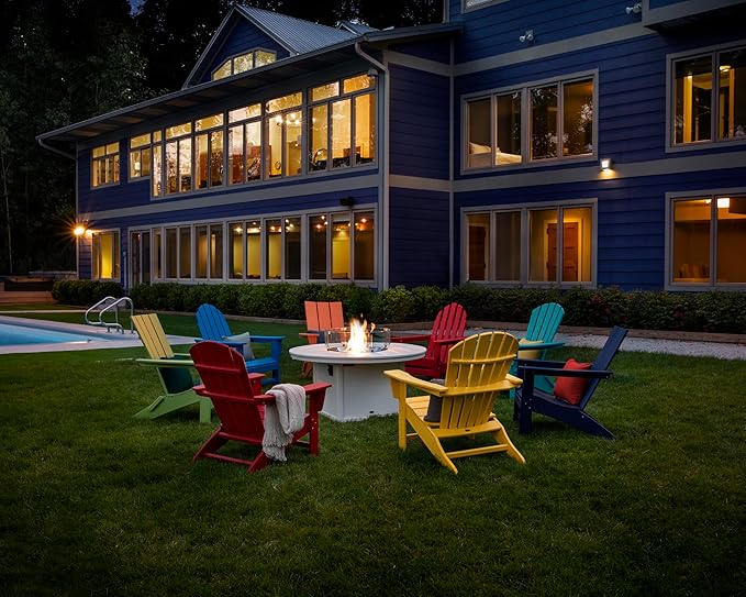 POLYWOOD AD420SA Modern Adirondack Chair, Sand