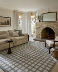 Loloi Magnolia Home by Joanna Gaines Ryder Collection RYD-02 Blue/Ivory 5'-0" x 7'-6" Area Rug