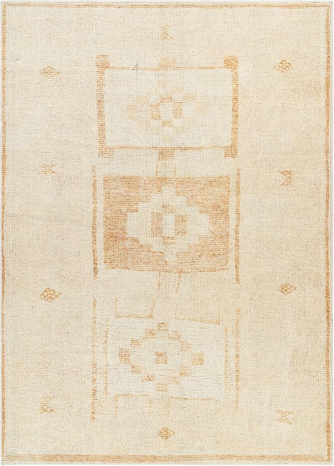 Livabliss x Becki Owens Solana Medallion Area Rug , 7'10" x 10', Peach