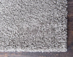 Unique Loom Solid Shag Collection Area Rug (2' 2" x 3' 1" Rectangle, Cloud Gray)