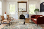 Loloi Margot Collection MAT-02 Terracotta/Lagoon 2'-6" x 11'-6" Runner Rug feat. CloudPile, No-Shed Easy Clean Large Patterned Area Rug for Living Room, Bedroom, Dining Area